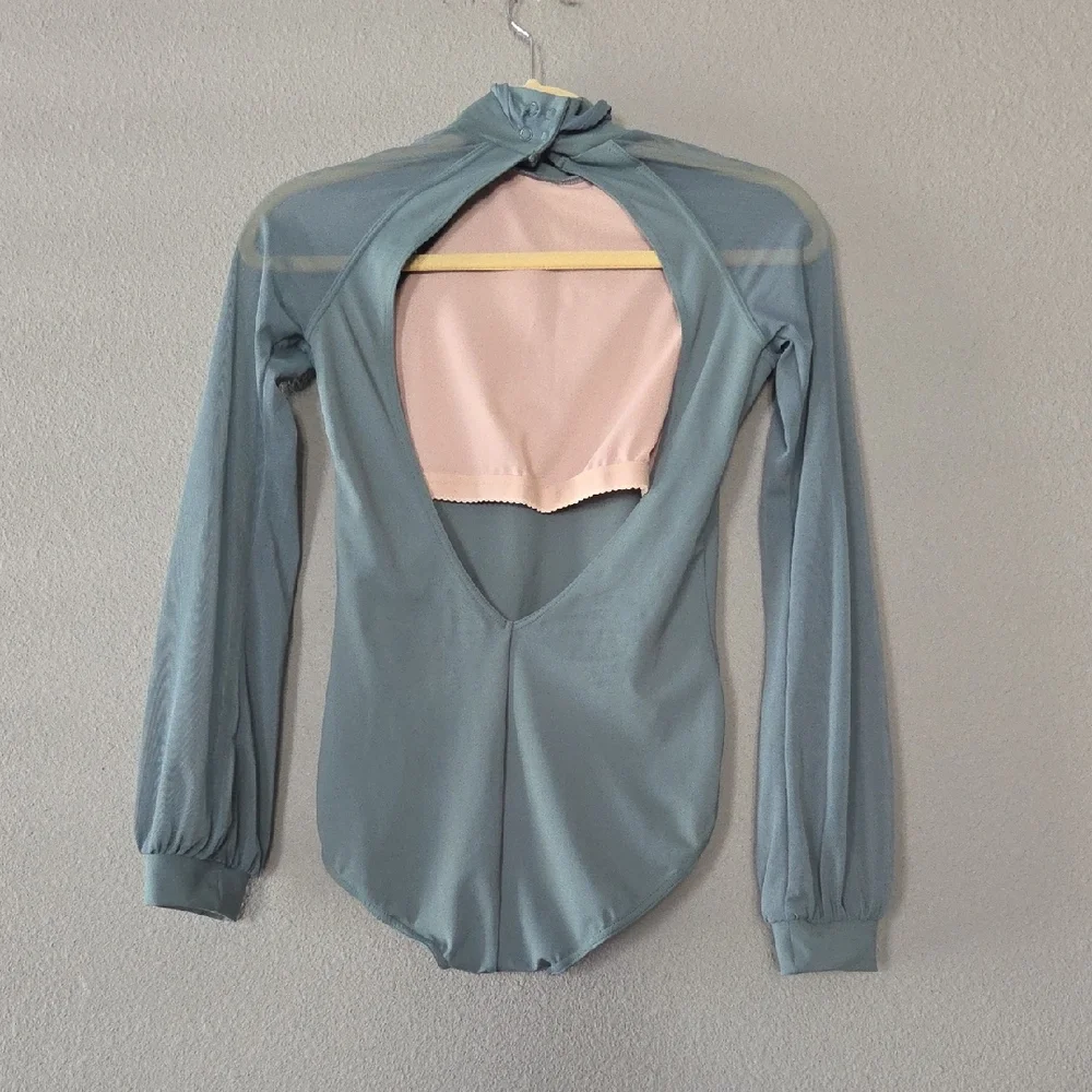 Balera Long Sleeve Leotard - Juniper - Picture 7 of 8